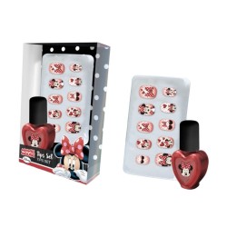 Smalto con 10 Unghie Finte Minnie Disney Accessori Moda Idea Regalo Bambina