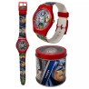 Orologio Analogico Avengers Marvel con Scatola in Latta – Idea Regalo Bambino