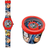 Orologio Analogico Avengers Marvel con Scatola in Latta – Idea Regalo Bambino
