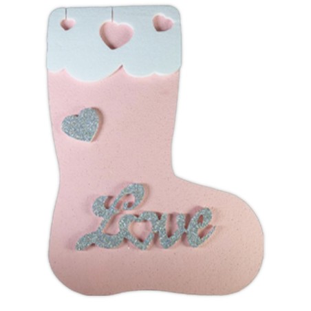 Calza Befana in Polistirolo 3D Scatola contenitore Love 40x27x13 Porta Caramelle Cioccolatini ecc...