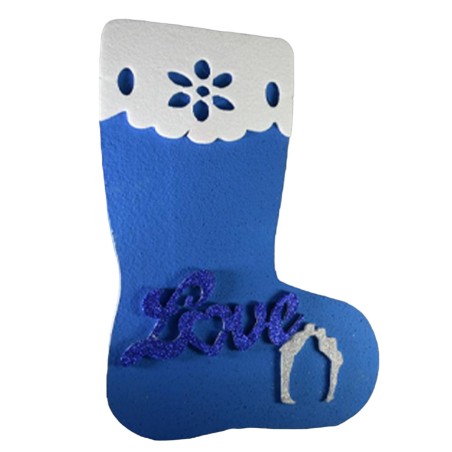 Calza Befana in Polistirolo 3D Scatola contenitore Love 40x27x13 Porta Caramelle Cioccolatini ecc...