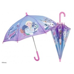 Ombrello Frozen Disney con Apertura di Sicurezza Manuale Telaio in Fibra di Vetro Antivento 38cm