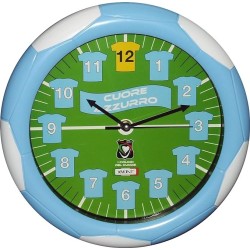 OROLOGIO DA PARETE CUORE BIANCO AZZURRO CASA UFFICIO