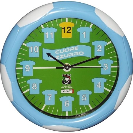 OROLOGIO DA PARETE CUORE BIANCO AZZURRO CASA UFFICIO