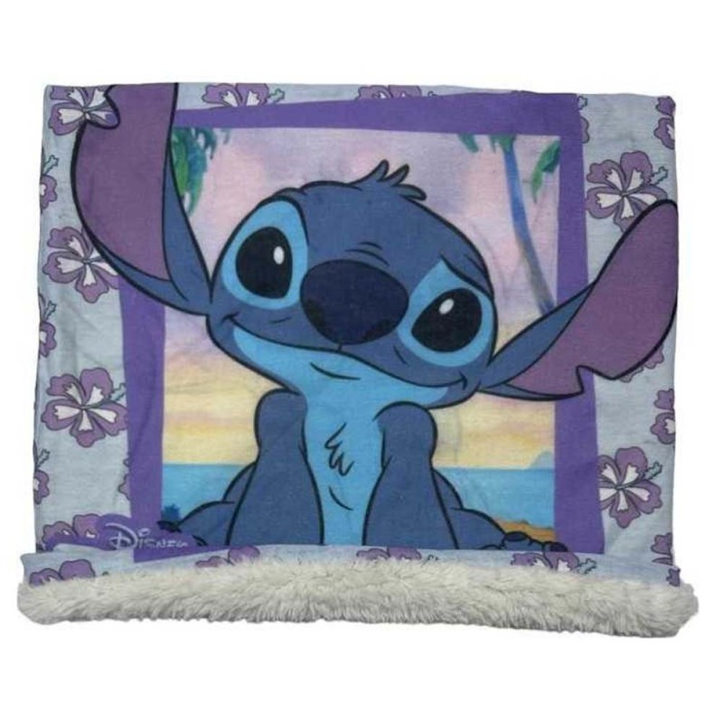Scaldacollo Stitch Disney in Pile Termico con Coulisse – Sciarpa Leggera Bambina Multifunzione 25x22 cm