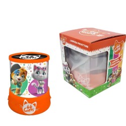 Lampada Notturna Proiettore 44 Gatti Disney per Bambini – Luce Soffusa, Proiezione Personaggi sul Soffitto,