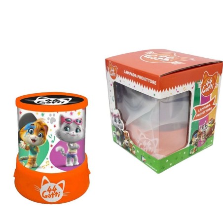 Lampada Notturna Proiettore 44 Gatti Disney per Bambini – Luce Soffusa, Proiezione Personaggi sul Soffitto,