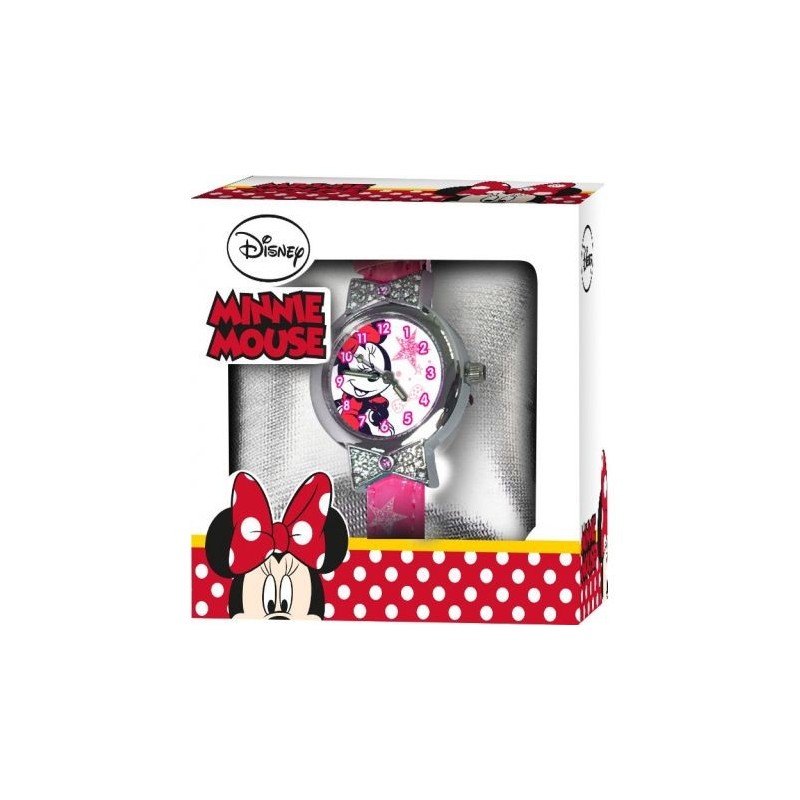 Orologio Analogico da Polso Minnie Disney per Bambina con Confezione Regalo