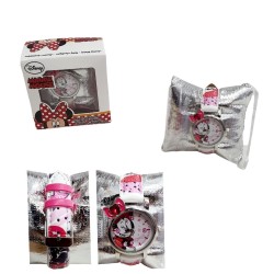 Orologio Analogico da Polso Minnie Disney per Bambina con Confezione Regalo