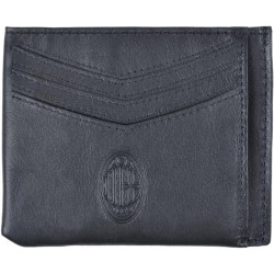 Portafoglio Uomo AC Milan in Vera Pelle con Porta Carte - Scatola Regalo Ufficiale AC Milan