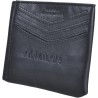 Portafoglio Uomo AC Milan in Vera Pelle con Porta Carte - Scatola Regalo Ufficiale AC Milan