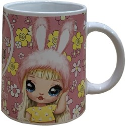 Set Tazza in Ceramica + Tovaglietta Cotone Na Na Na – Idea Regalo Bambini Scuola e Tempo Libero