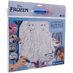 Clementoni Magic Puzzle ad Acqua Frozen II Disney – Puzzle Bambini 30 Pezzi 38x30 cm con Pennarello Magico Idea Regalo