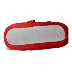 Pantofola Pelouche Sagomate Piedone I Love Rosso Nero Uomo Ciabatte Uomo Invernale da Casa Antiscivolo con Suole Morbide Comode