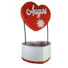 Mongolfiera Cuore Auguri Porta Confetti 43x23x19cm Porta cioccolatini i Decorazione Centro Tavola