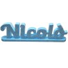 Nome Personalizzato 3D in Polistirolo Glitterato – Decorazione Compleanno e Eventi – Centro Tavola 60 cm Personalizzabile