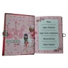 Diario Segreto Miraculous Disney Morbido con Lucchetto Cuore - Dimensioni 16x12 cm