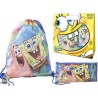 Set Regalo Spongebob Bambini – Zaino Sacca con Coulisse + Astuccio Portapenne – Idea Regalo Scuola e Tempo Libero