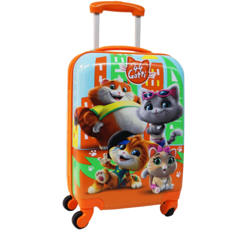 Trolley valigia 44 G atti Disney Trasporto a mano cabina bagaglio rigido borsa da viaggio 37X55X22CM