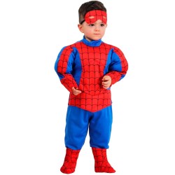 Costume Ragno Royal Baby Muscoloso – Supereroe Elegante per Bambini 13–36 Mesi | Travestimento Carnevale Premium
