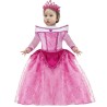 Costume Principessa Aurora Neonata – Abito da Favola Rosa con Corona e Tulle | 10–36 Mesi | Design Italiano