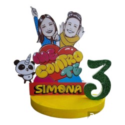 Centro Tavola 3D Me Contro Te Luì e Sofì - Compleanno Personalizzato