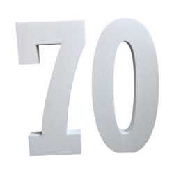Set di Numeri in Polistirolo - Forme da 50 cm per Decorazioni Straordinarie per Feste Compleanno Anniversario!
