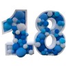 "Coppia Porta Palloncini Numero Polistirolo - Balloon Box Personalizzati per Feste di Compleanno e Anniversario Feste Varie"