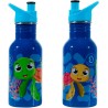 Borraccia-Bottiglia d'Acqua in Acciaio - Capacità 500 ml - Design Tartaruga con Beccuccio Apri e Chiudi