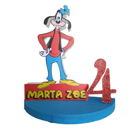 Centro Tavola 3D Pippo Disney - Compleanno Personalizzato