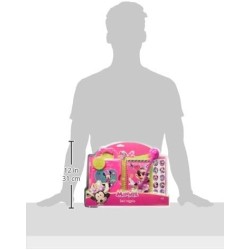 Set Regalo Minnie Disney - Scatola Segreta con Chiave + Quaderno + Penna con Fiocco + Foglio Adesivi