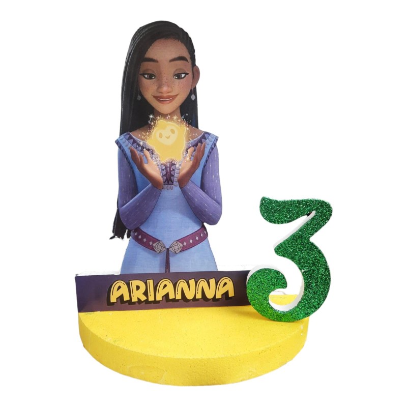 Centro Tavola 3D Wish Disney - Compleanno Personalizzato