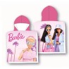 "Poncho Mare Barbie per Bambina - Accappatoio in 100% Poliestere, Dimensioni 50x100cm"