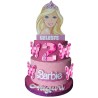 Torta Scenografica Barbie Personalizzata in Polistirolo – Decorazione Compleanno con Nome e Età
