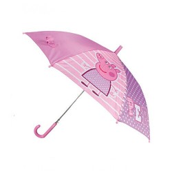 Ombrello pioggia Peppa Pig grande lungo antivento automatico colorato