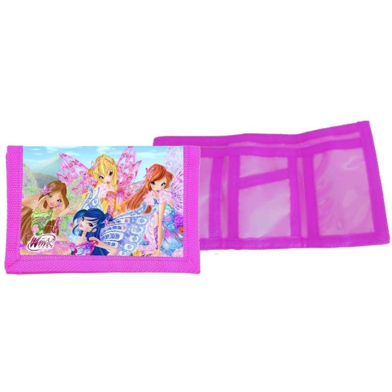 Portafoglio Winx Butterflix con Chiusura in Velcro - Pratico e Funzionale per Carte e Denaro, Stampa Colorata Winx Butterflix"