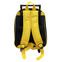 Zaino Asilo Trolley POKEMON- PIKACHU - Borsa Scuola con Manico Allungabile, Zainetto per Bambin