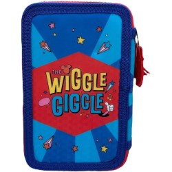 Astuccio 3D Topolino Mickey Mouse Disney 3 Zip Completo | Portacolori con Pennarelli Giotto Turbo Color Premium 43 Pezzi