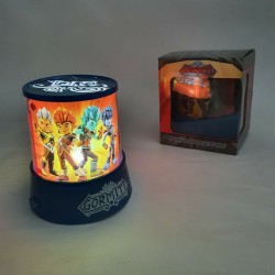 Lampada Gormiti Proiettore Luce Notte Bambino – Effetti Sul Soffitto, Alimentazione a Batterie, 12x10 cm