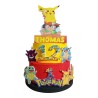 Torta Scenografica Pokémon Personalizzata con Nome e Età 70 cm – Torta Finta in Polistirolo per Festa di Compleanno Bambini