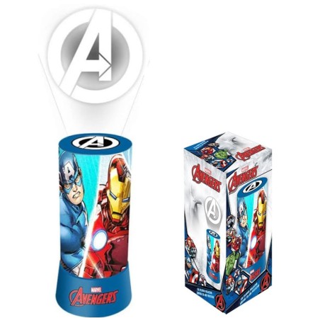 Lampada LED Avengers Marvel 20cm | Proiettore Luce Notturna Bambini | Idea Regalo Camera Senza Fili