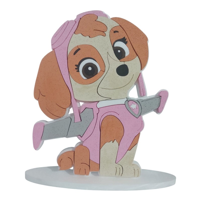 Sagoma Polistirolo Personalizzata di Paw Patrol - Skye Nome della Festeggiata