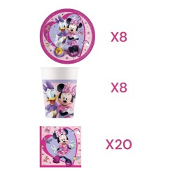 Coordinato per Feste Compleanno Minnie Mouse - Kit Party Bambina