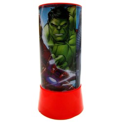 Lampada LED Avengers Marvel 20cm | Proiettore Luce Notturna Bambini | Idea Regalo Camera Senza Fili