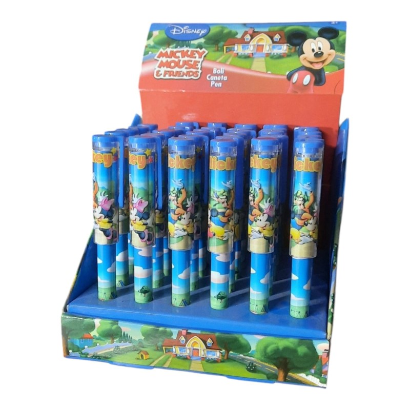 Penna Sfera Mickey Mouse Disney con Cappuccio – Idea Regalo Originale per Compleanni, Fine Festa e Gadget Bambini