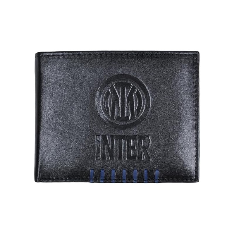 Portafoglio Ufficiale FC Inter in Vera Pelle con Logo Squadra Impresso