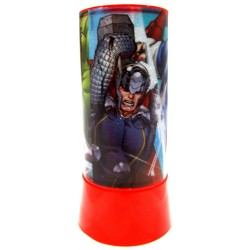 Lampada LED Avengers Marvel 20cm | Proiettore Luce Notturna Bambini | Idea Regalo Camera Senza Fili