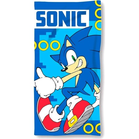 Telo Mare e Piscina Sonic the Hedgehog – Asciugamano in Microfibra Salvaspazio (140x70 cm)