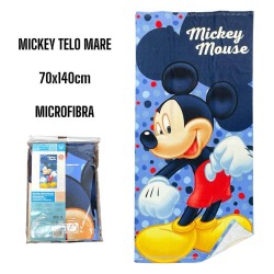Telo Mare Topolino Disney "Blue Dots" – Asciugamano in Microcotone (140x70 cm)