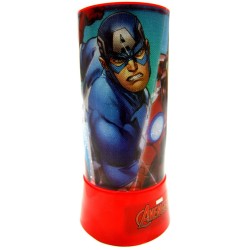 Lampada LED Avengers Marvel 20cm | Proiettore Luce Notturna Bambini | Idea Regalo Camera Senza Fili